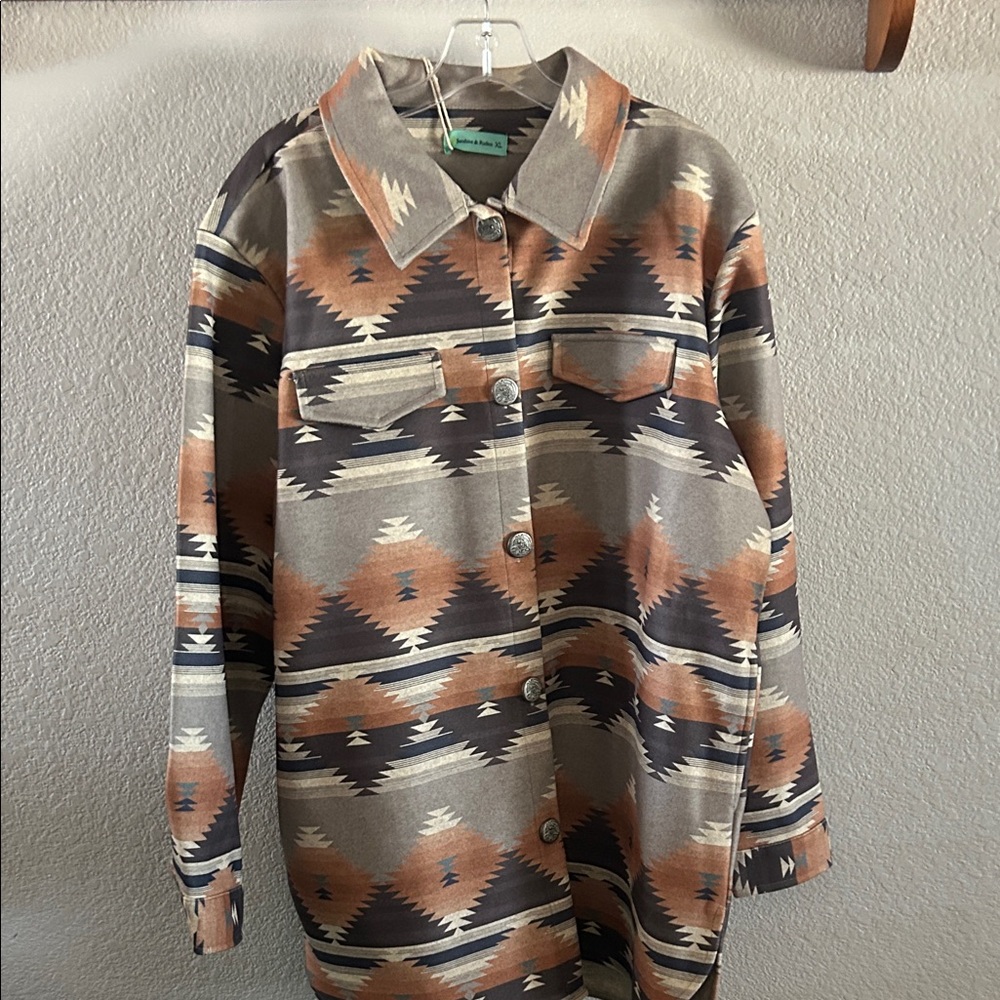 Aztec Patterned Jacket - Picture 1 of 5